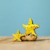 Wooden Animals Bumbu Toys | Yellow Starfish Set