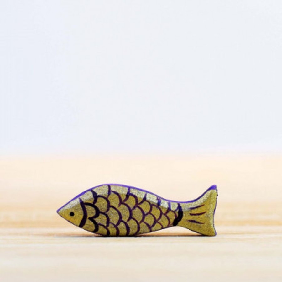 Wooden Animals Bumbu Toys | Trout Fish Purple