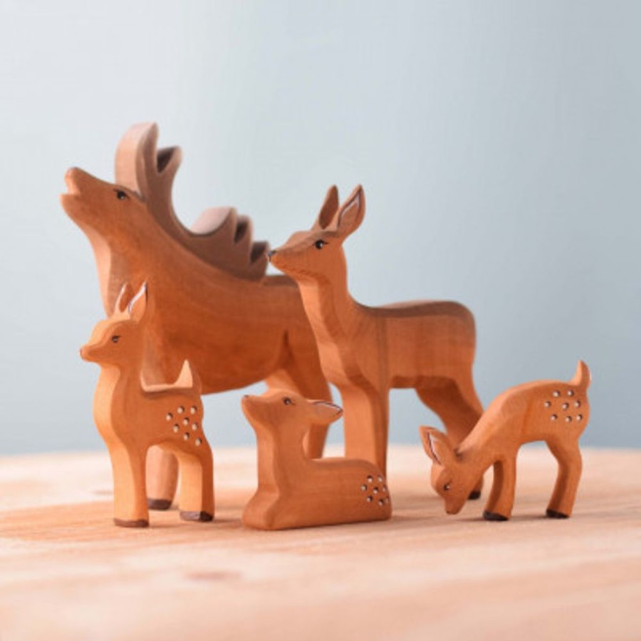 Wooden Animals Bumbu Toys | Deer Herd Set