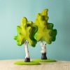 Decor Bumbu Toys | 2 Green Birch Trees Set