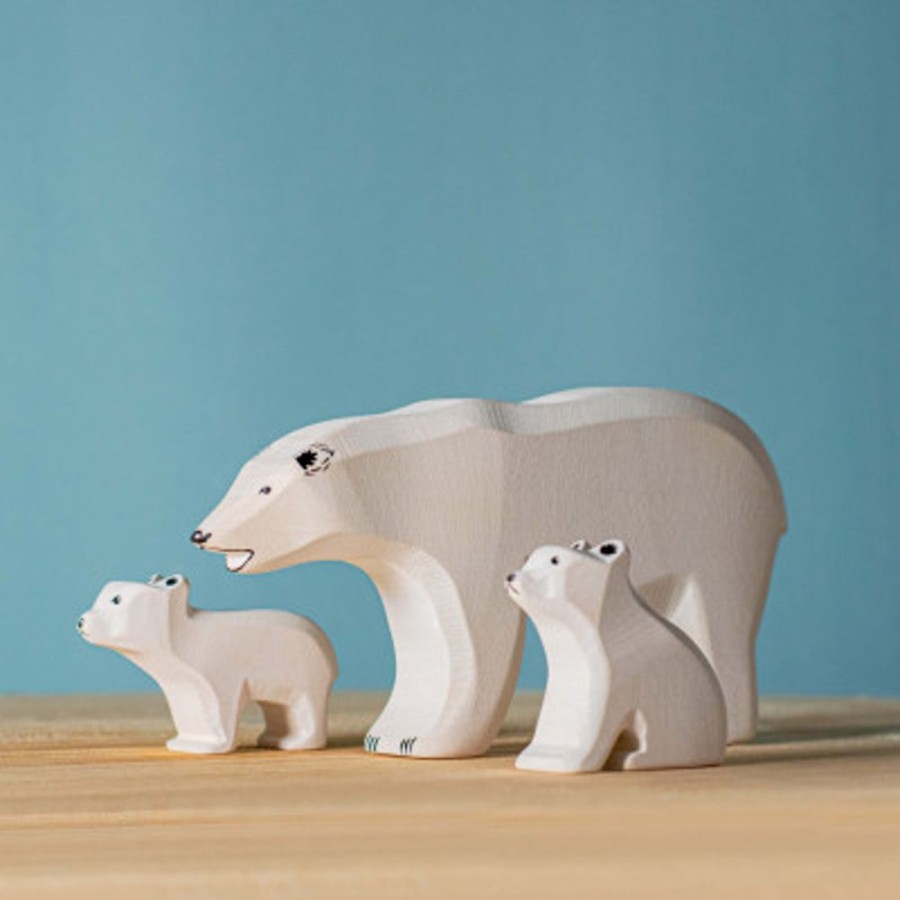 Wooden Animals Bumbu Toys | Polar Bears Set