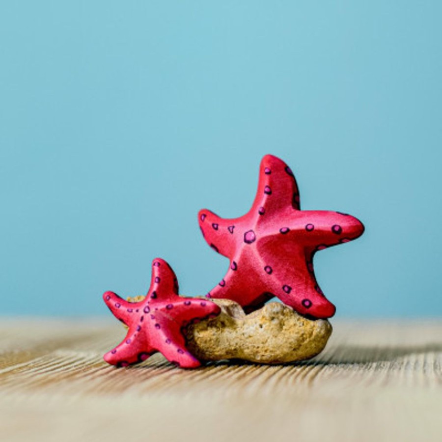 Wooden Animals Bumbu Toys | Red Starfish Set