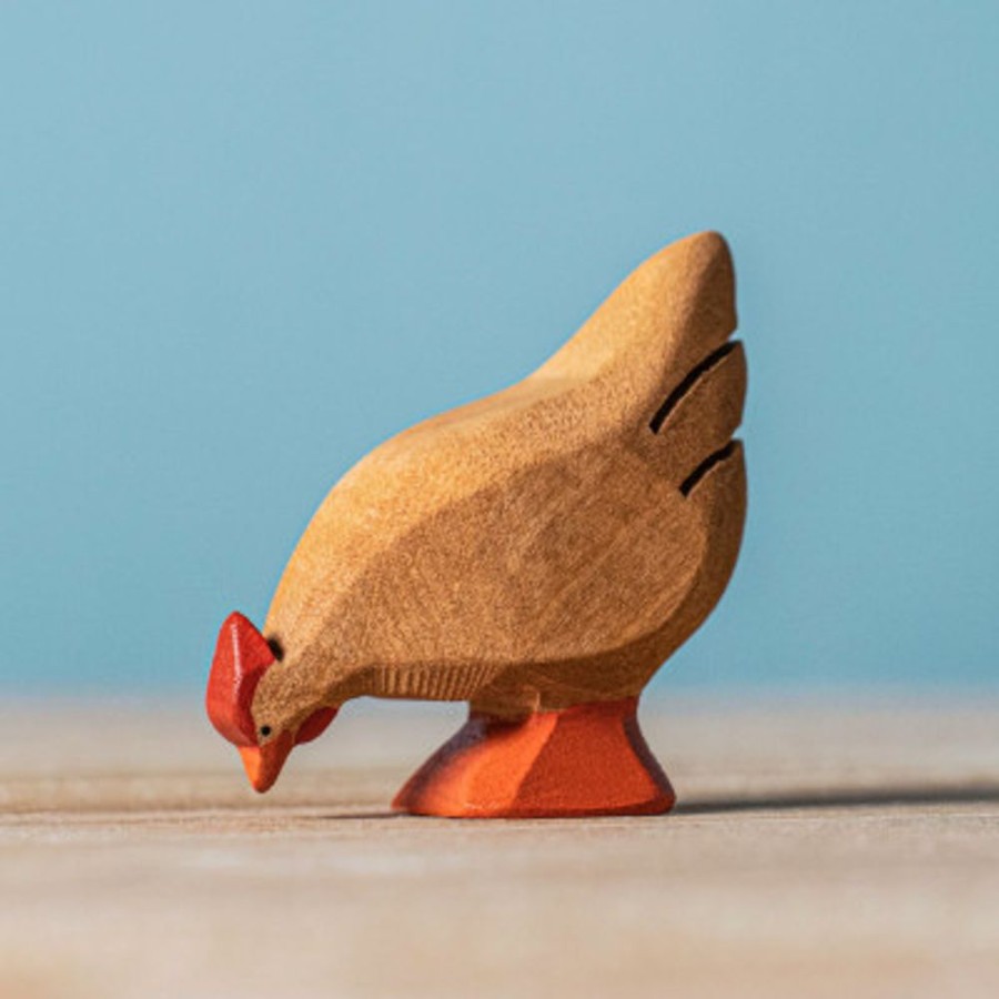 Wooden Animals Bumbu Toys | Brown Hen