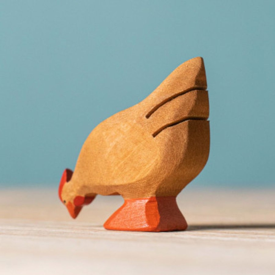 Wooden Animals Bumbu Toys | Brown Hen