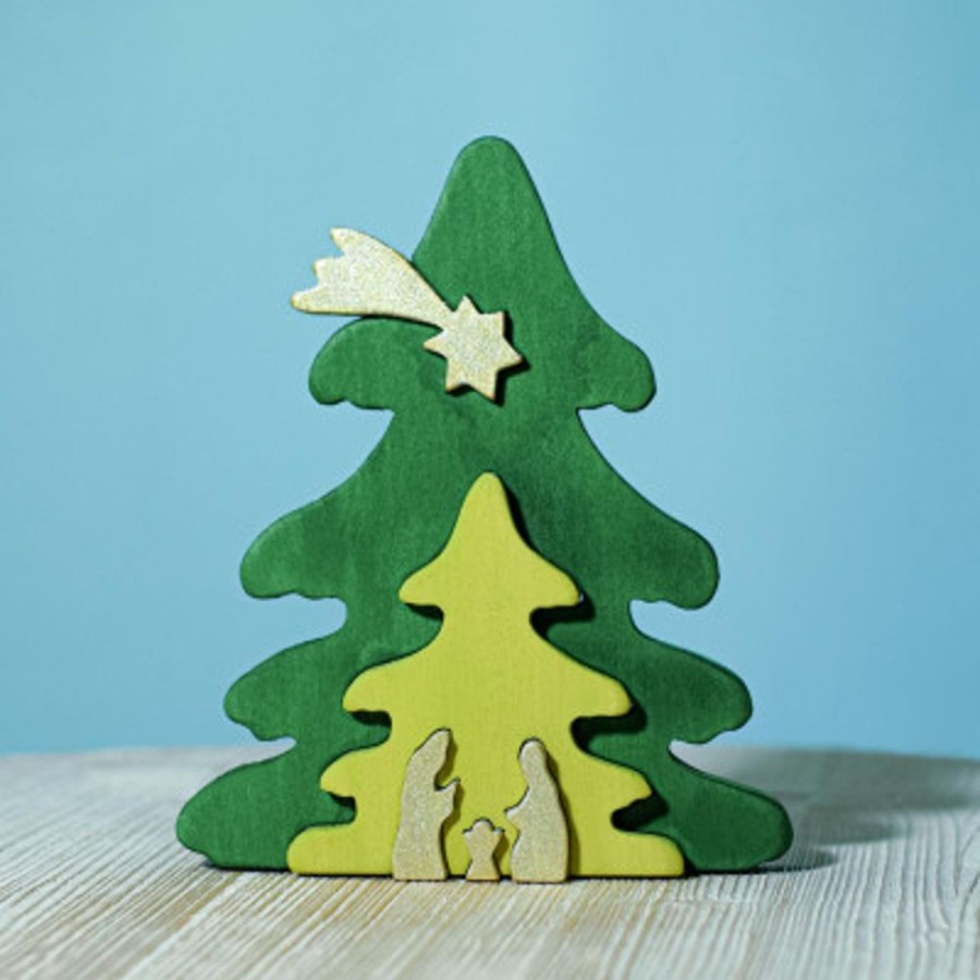 Decor Bumbu Toys | Christmas Tree Puzzle Gold