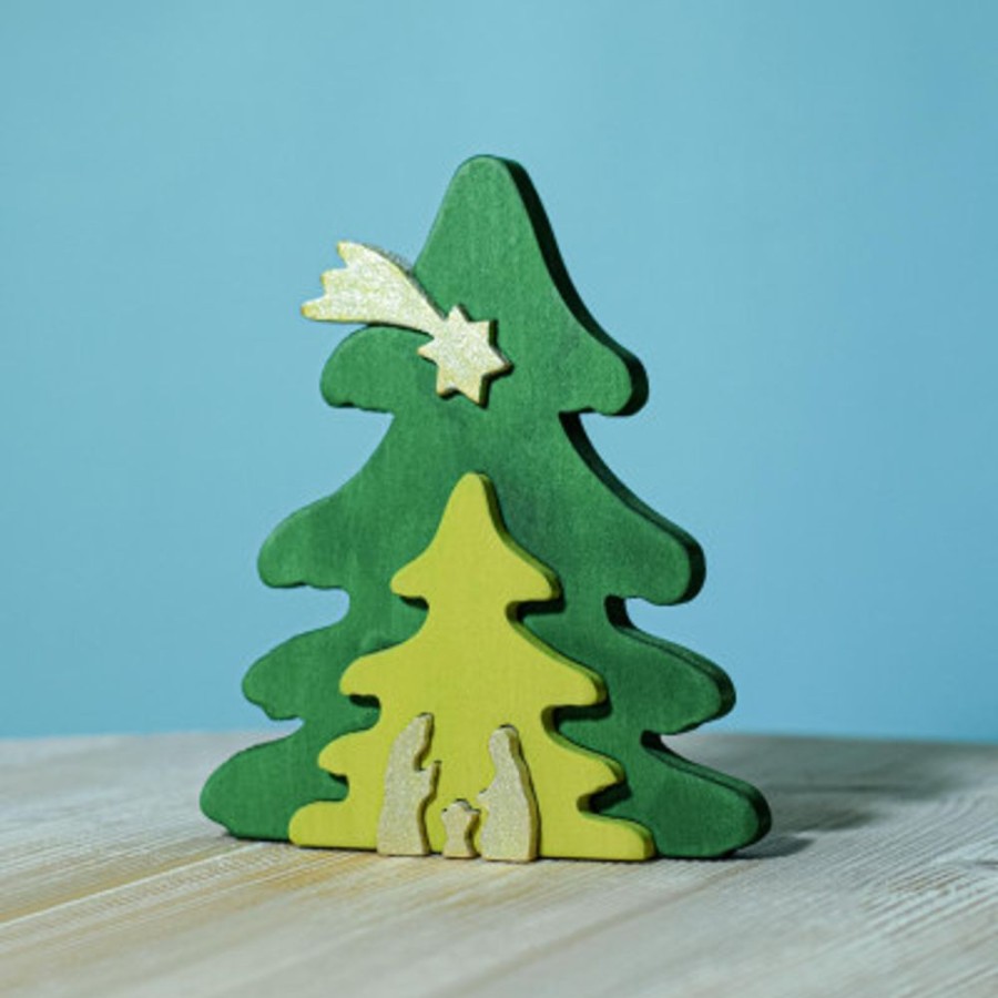 Decor Bumbu Toys | Christmas Tree Puzzle Gold