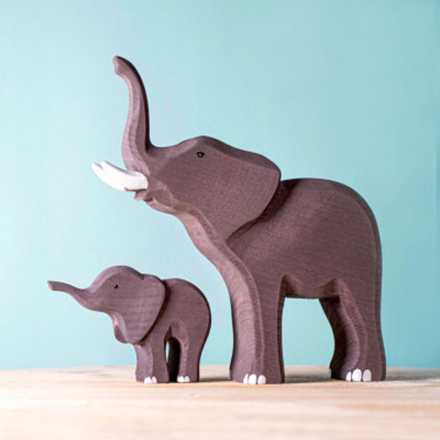 Wooden Animals Bumbu Toys | Bumbi & Bimbi Elephants Set