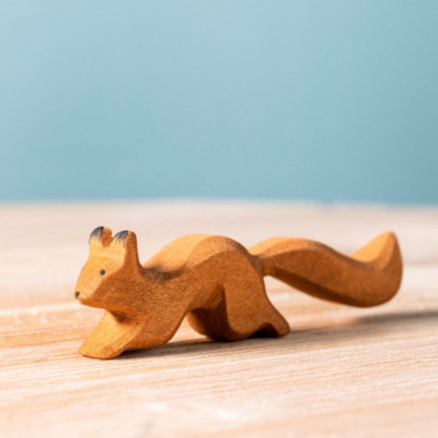 Wooden Animals Bumbu Toys | Squirrel Running