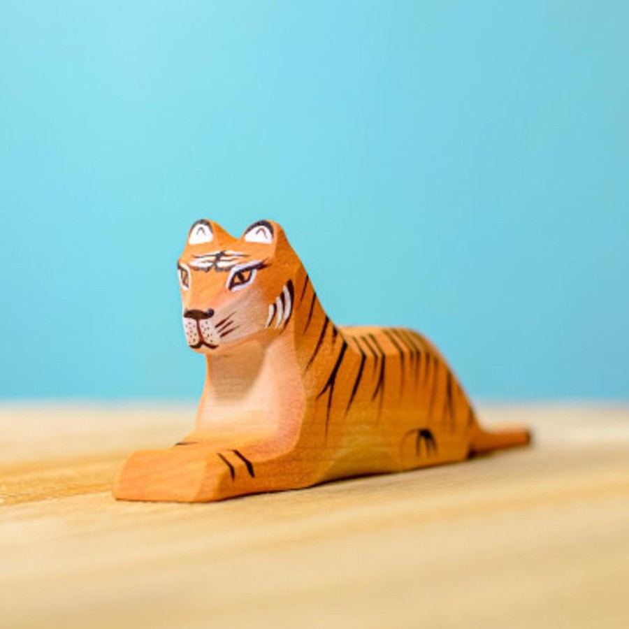 Wooden Animals Bumbu Toys | Tiger Lying