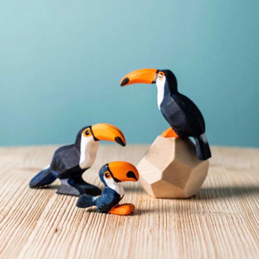 Wooden Animals Bumbu Toys | Toucan Family Set