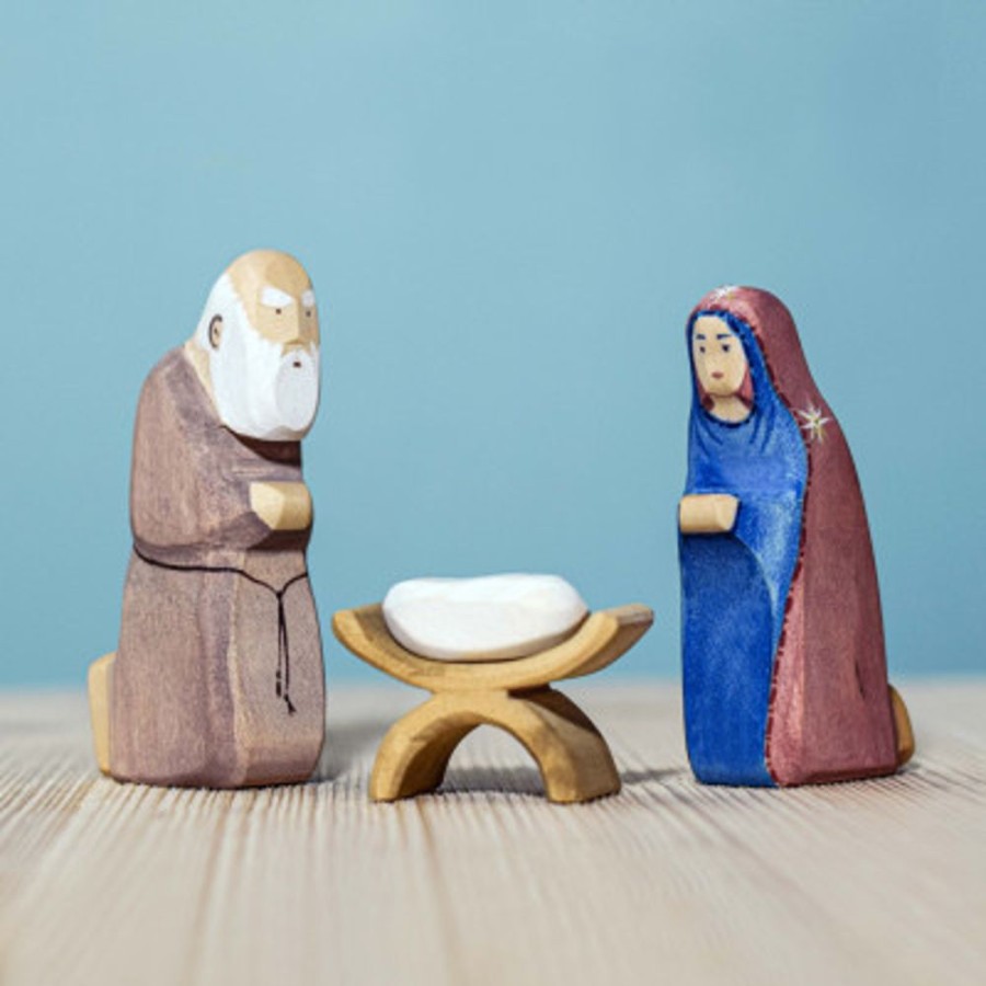 Characters Bumbu Toys | Child Jesus, St. Joseph And St.Maria Set