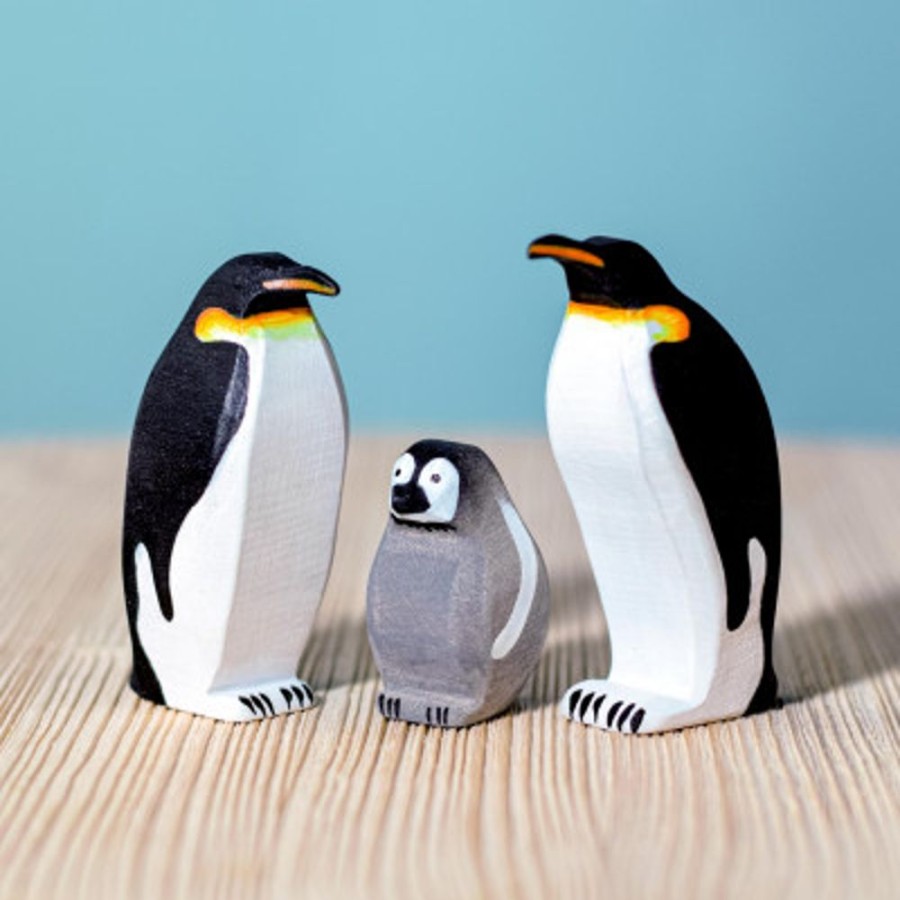 Wooden Animals Bumbu Toys | Emperor Penguins Set