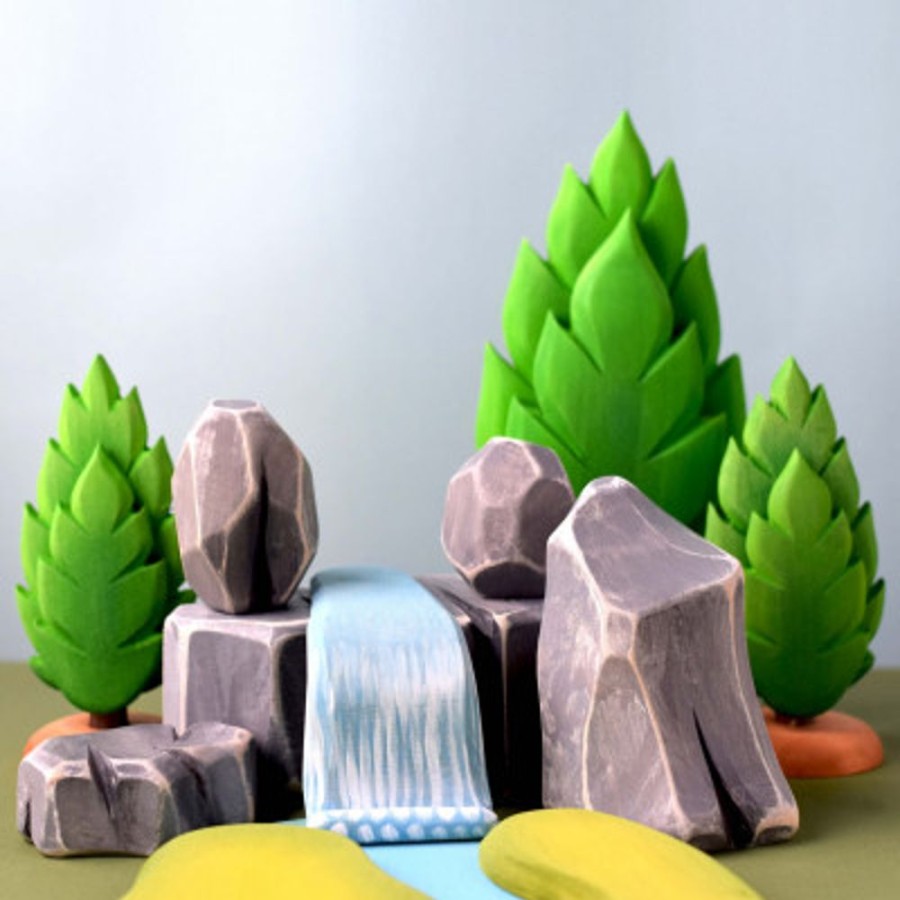 Decor Bumbu Toys | River Plate, Waterfall, River Rocks Set