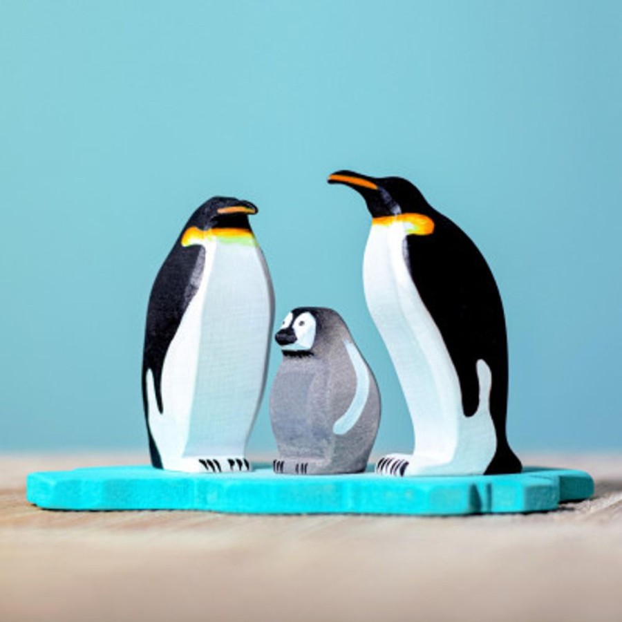 Wooden Animals Bumbu Toys | Penguins & Ice Floe Set