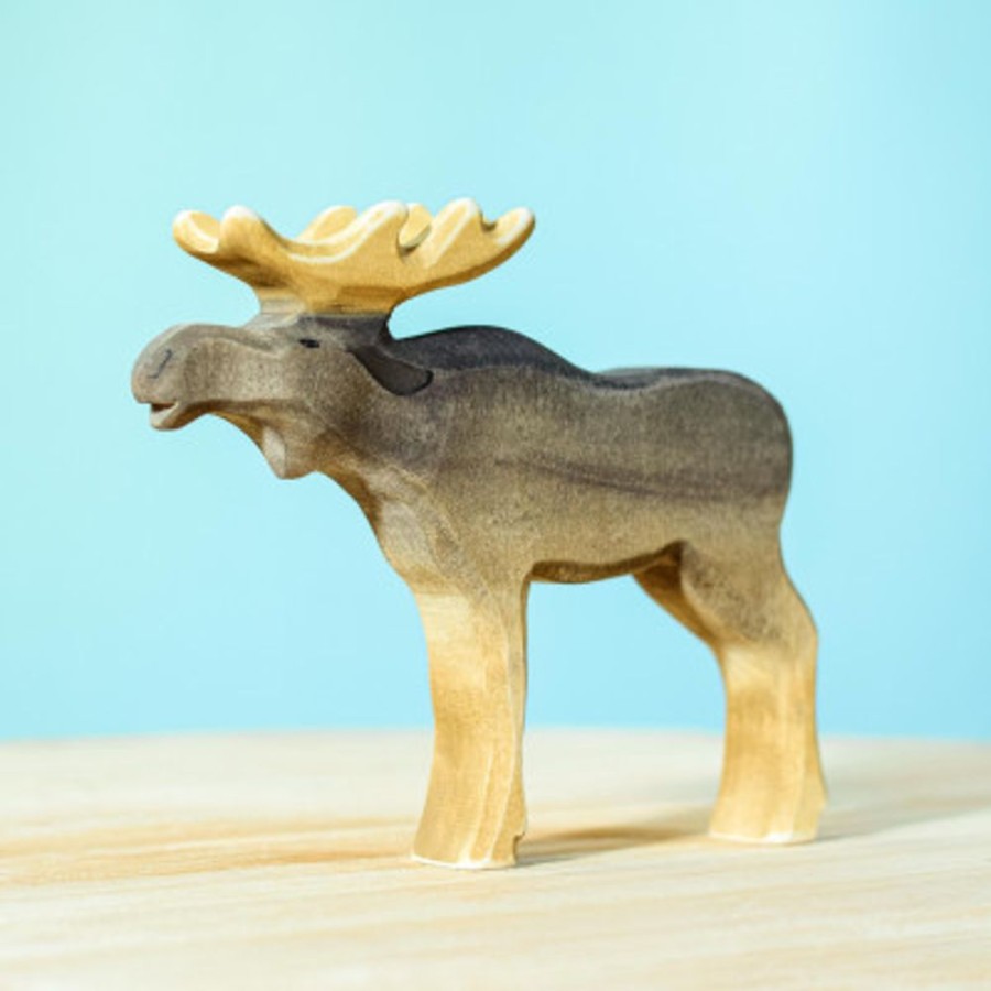 Wooden Animals Bumbu Toys | Moose Family Set