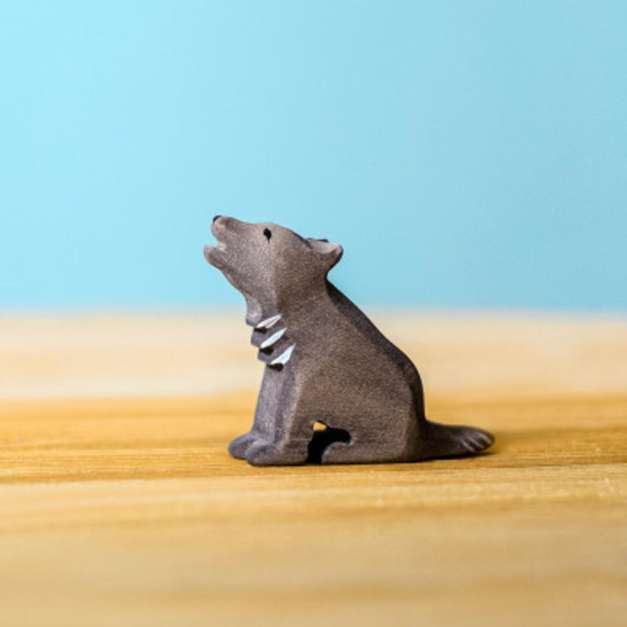 Wooden Animals Bumbu Toys | Wolf Cub Sitting