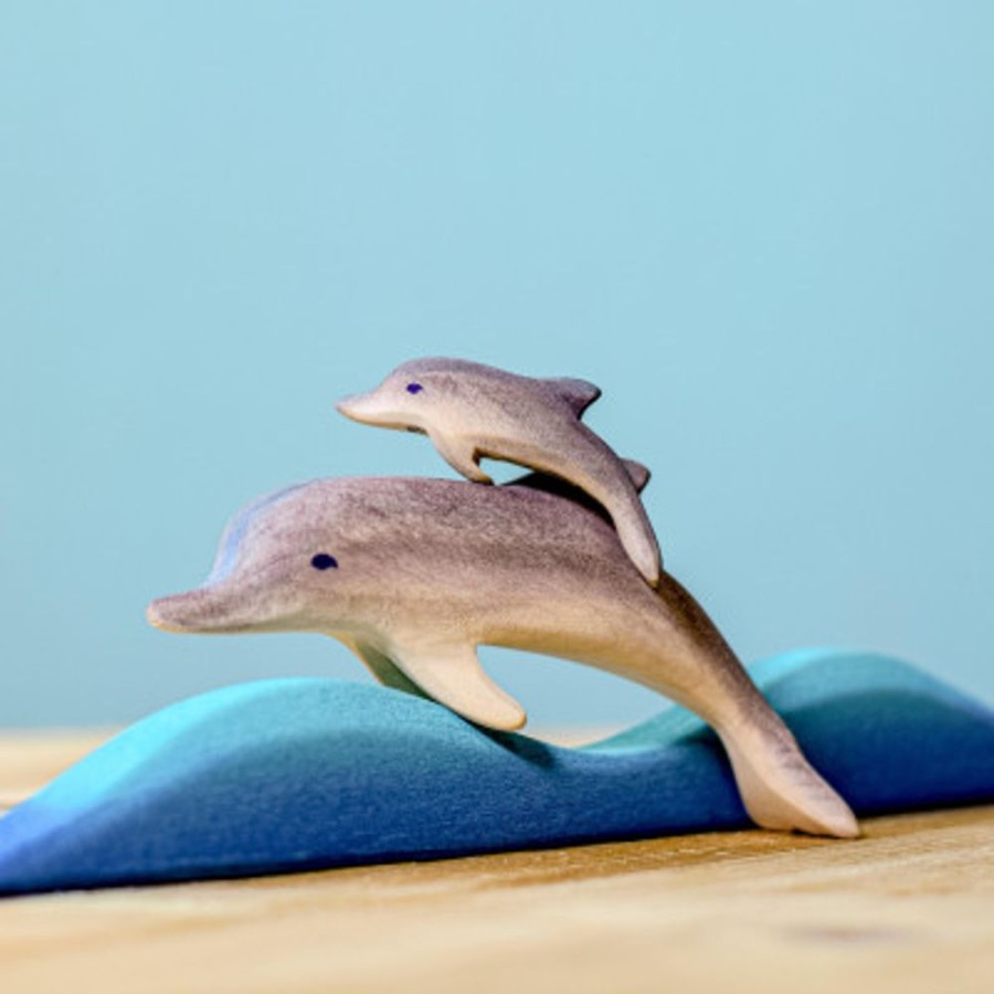 Wooden Animals Bumbu Toys | Dolphins Set