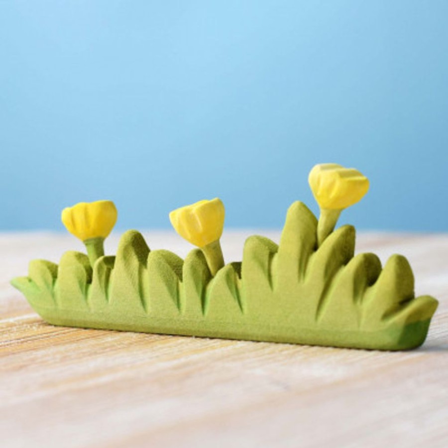 Decor Bumbu Toys | Grass With Yellow Flowers Large