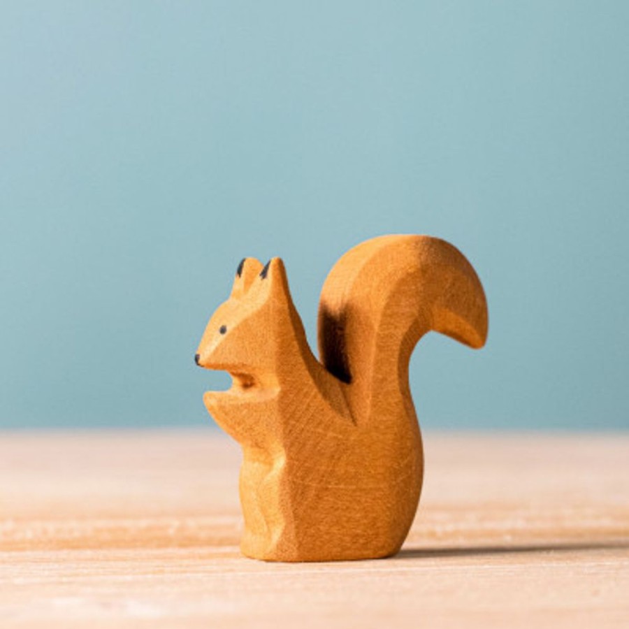 Wooden Animals Bumbu Toys | Squirrel Sitting