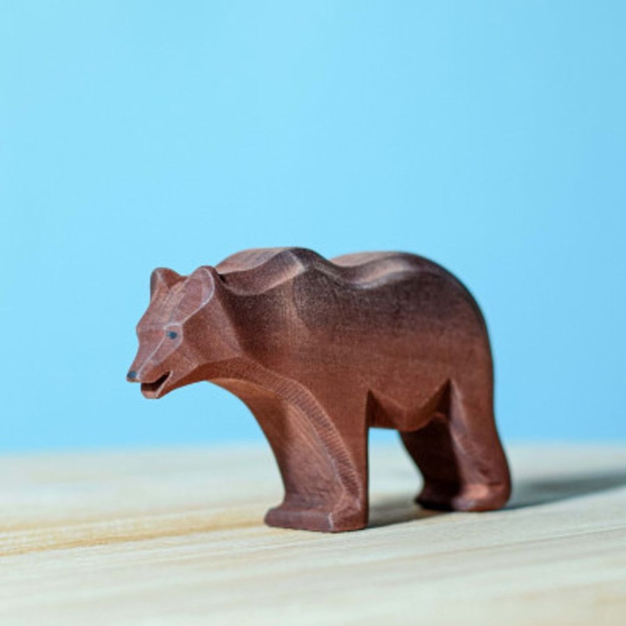 Wooden Animals Bumbu Toys | Big Brown Bear Standing